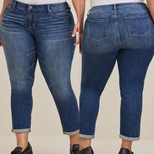 Torrid Women's Straight Leg Jeans - Dark Blue